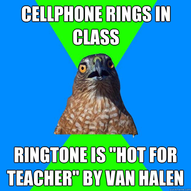 cellphone rings in class ringtone is 