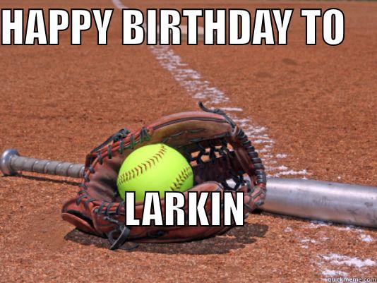 HAPPY BIRTHDAY TO     LARKIN                                  Misc