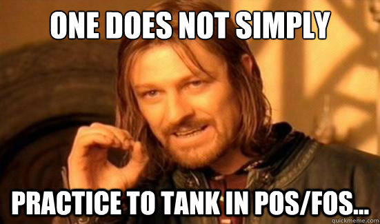 One Does Not Simply practice to tank in PoS/FoS...   Boromir