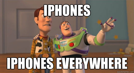 iphones iPhones everywhere - iphones iPhones everywhere  Toy Story Everywhere