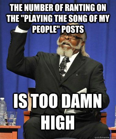 The number of ranting on the 