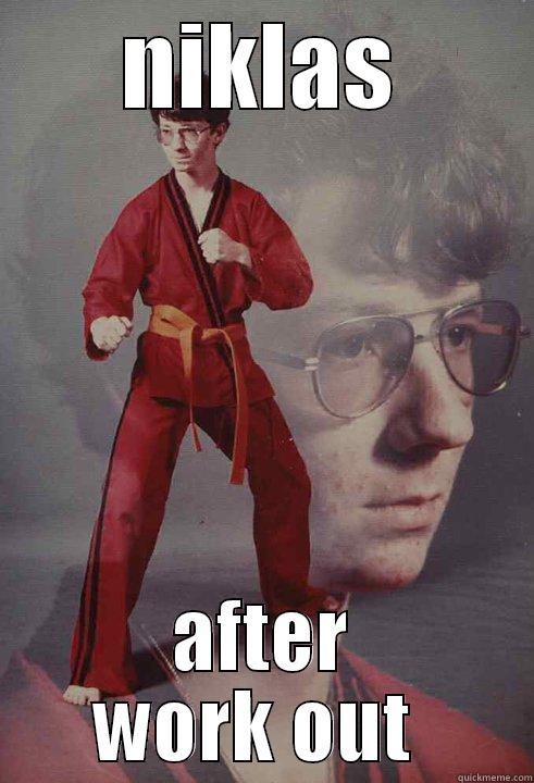 NIKLAS AFTER WORK OUT  Karate Kyle