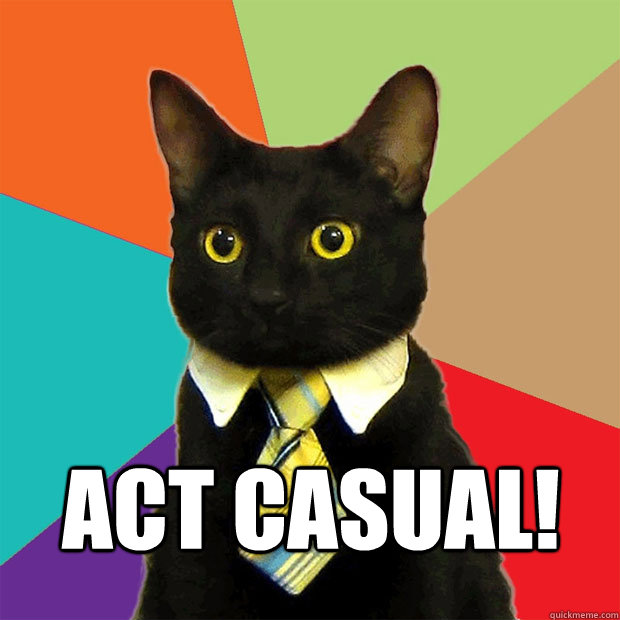  ACT CASUAL! -  ACT CASUAL!  Business Cat