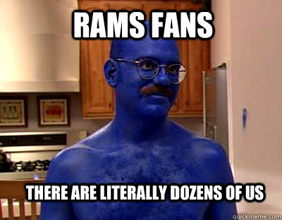 RAMS FANS There are literally dozens of us - RAMS FANS There are literally dozens of us  Tobias