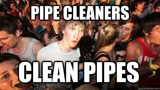 Pipe Cleaners Clean Pipes  Sudden Clarity Clarence