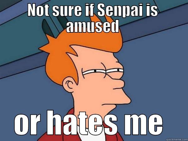 NOT SURE IF SENPAI IS AMUSED OR HATES ME  Futurama Fry