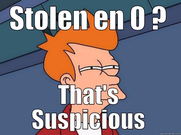 STOLEN EN 0 ? THAT'S SUSPICIOUS Futurama Fry