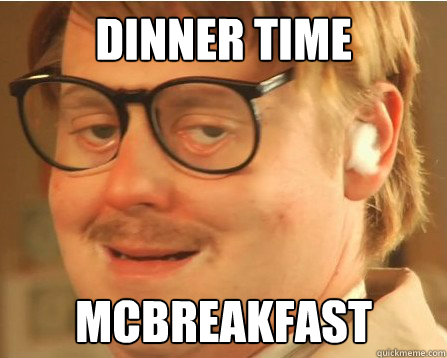 dinner time mcbreakfast - dinner time mcbreakfast  mr lucky duck