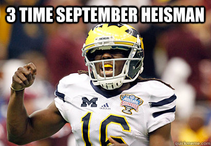 3 Time September Heisman   