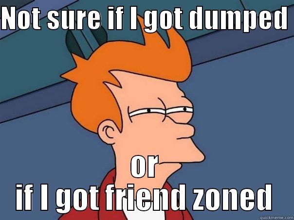 NOT SURE IF I GOT DUMPED  OR IF I GOT FRIEND ZONED Futurama Fry