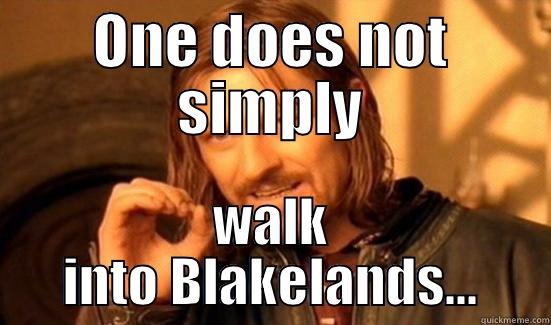 ONE DOES NOT SIMPLY WALK INTO BLAKELANDS... Boromir