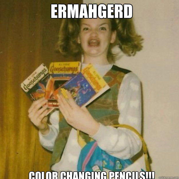 ERMAHGERD Color Changing Pencils!!!  Ermahgerd Girl
