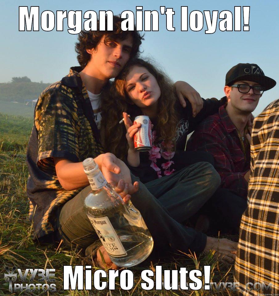 MORGAN AIN'T LOYAL!  MICRO SLUTS! Misc