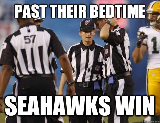 Past their bedtime Seahawks win  
