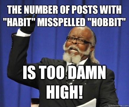 The number of posts with 