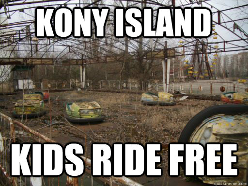 kony island kids ride free  