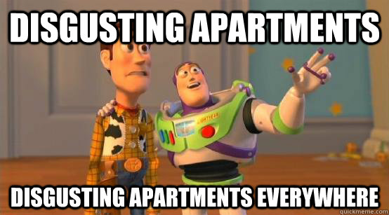 Disgusting Apartments disgusting apartments everywhere  Buzz Glitter