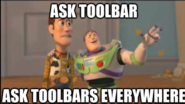 ask toolbar ask toolbars everywhere  Buzz and Woody