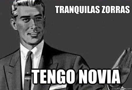 Tranquilas zorras tengo novia  - Tranquilas zorras tengo novia   Calm down