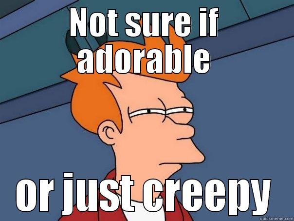 NOT SURE IF ADORABLE OR JUST CREEPY Futurama Fry