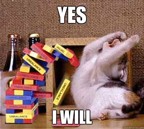 Yes I will - Yes I will  Jenga Cat