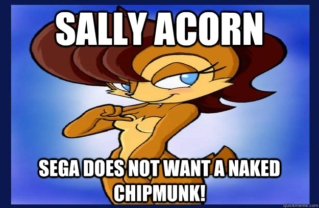 Sally Acorn SEGA Does not want a naked chipmunk! - Sally Acorn SEGA Does not want a naked chipmunk!  Misc