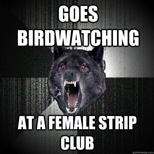 Goes Birdwatching At a Female Strip Club  Insanity Wolf
