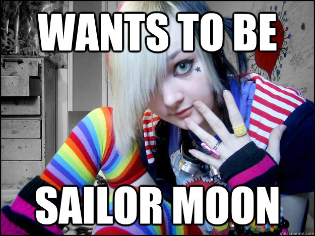 wants to be sailor moon  
