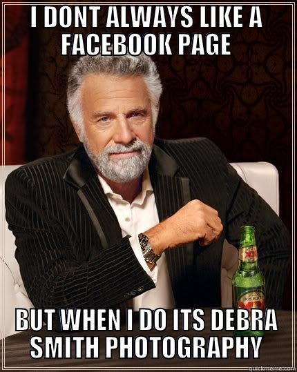 I DONT ALWAYS LIKE A FACEBOOK PAGE BUT WHEN I DO ITS DEBRA SMITH PHOTOGRAPHY The Most Interesting Man In The World