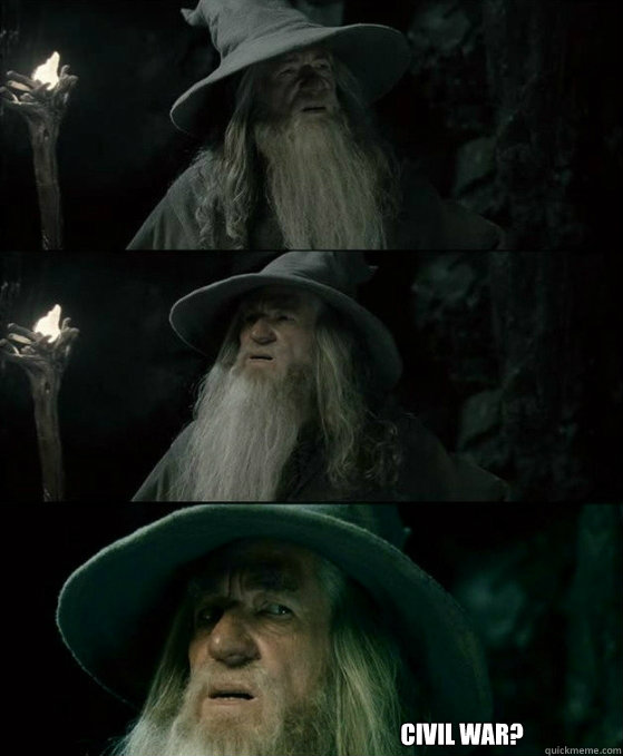  Civil war?  No memory Gandalf