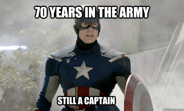 70 years in the army still a captain - 70 years in the army still a captain  Captain Americas Truth