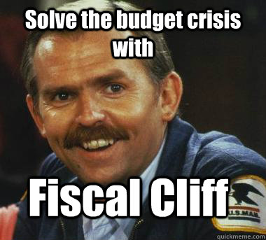 Solve the budget crisis with Fiscal Cliff  Fiscal Cliff Clavin