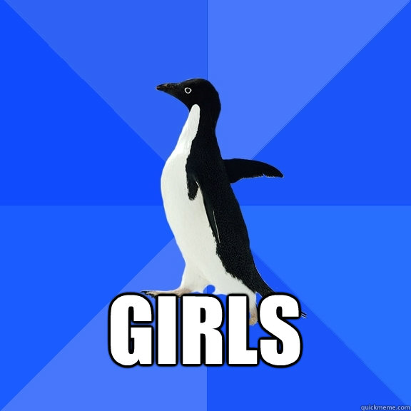 GIRLS  Socially Awkward Penguin