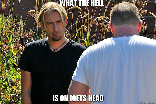 what the hell is on joeys head - what the hell is on joeys head  penis poop swag anal ripping
