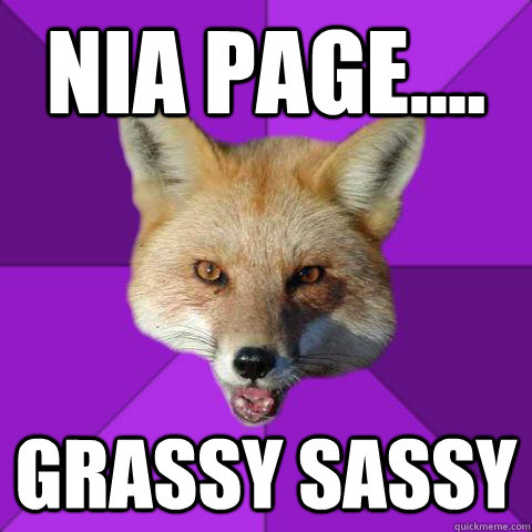 Nia page.... grassy sassy  Forensics Fox