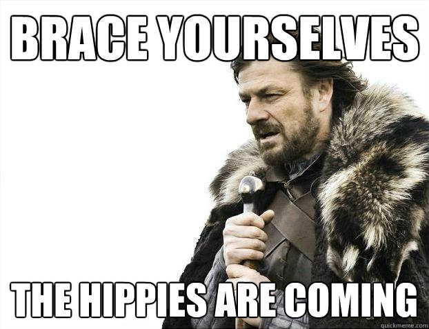 Brace yourselves The Hippies are coming  Brace Yourselves - Borimir