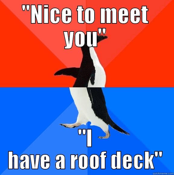 I'm not good at meeting people - 
