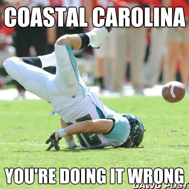 Coastal Carolina You're Doing It Wrong  FCS Athlete Wannabe