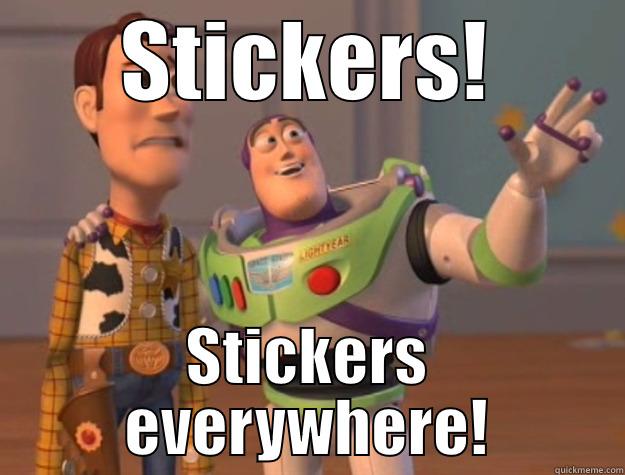 STICKERS! STICKERS EVERYWHERE! Toy Story