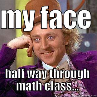 MY FACE  HALF WAY THROUGH MATH CLASS... Condescending Wonka