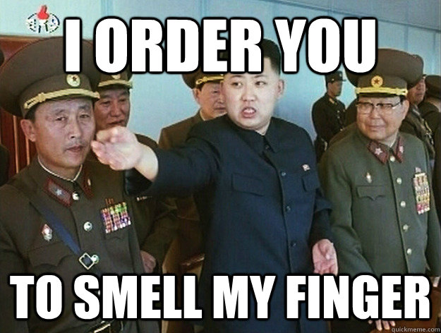 i order you to smell my finger - i order you to smell my finger  Misc