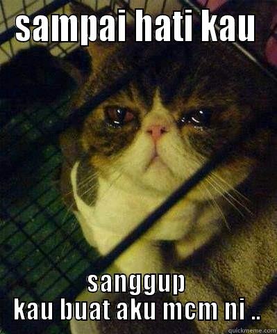 SAMPAI HATI KAU SANGGUP KAU BUAT AKU MCM NI .. Misc