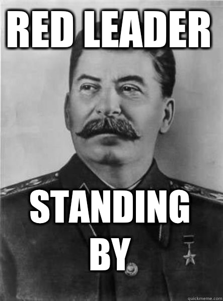 Red leader Standing by   Joseph Stalin