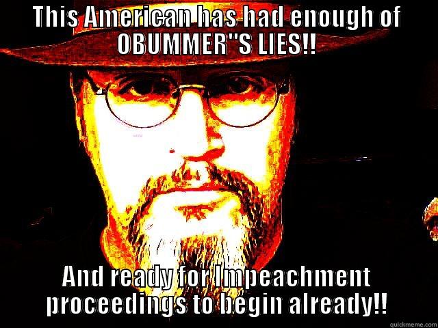 THIS AMERICAN HAS HAD ENOUGH OF OBUMMER