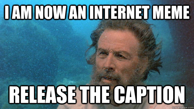 I am now an internet meme RELEASE THE CAPTION  Poseidon Face