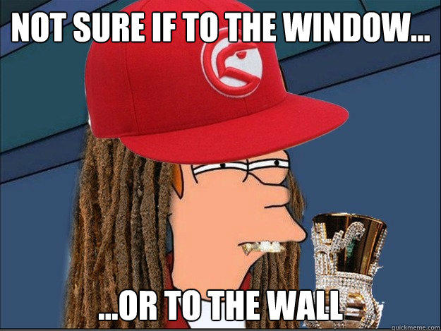 Not sure if to the window... ...or to the wall - Not sure if to the window... ...or to the wall  Futurama Fry