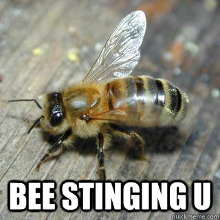  Bee Stinging U    Hivemind bee