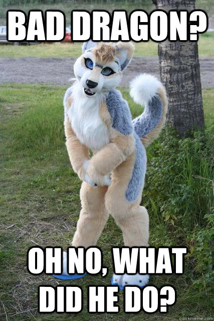 Bad Dragon? Oh no, What did he do? - Bad Dragon? Oh no, What did he do?  Misunderstood furry