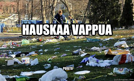 Hauskaa vappua Puisto  Hauskaa vappua puisto
