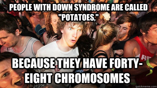 People with Down Syndrome are called 